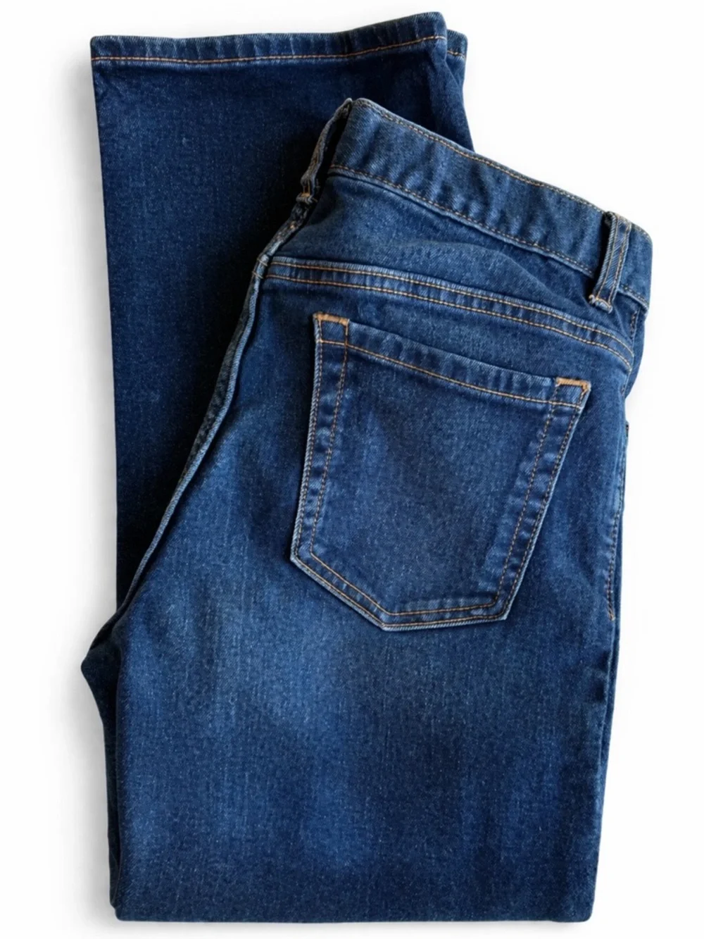 Old Navy Boys Size 14 Straight Jeans Medium Wash Adjustable Waist EUC